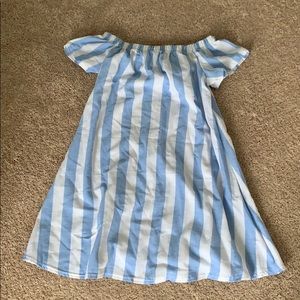 Off the shoulder shift dress